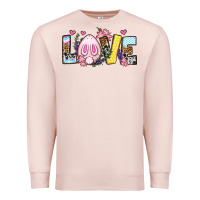 Pale Pink Easter Day Love Easter Premium Sweatshirt - OliviaCreatesArt