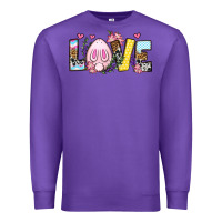 Purple Easter Day Love Easter Premium Sweatshirt - OliviaCreatesArt