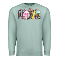 Seafoam Easter Day Love Easter Premium Sweatshirt - OliviaCreatesArt