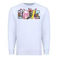 White Easter Day Love Easter Premium Sweatshirt - OliviaCreatesArt