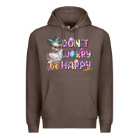 Coffee Don't worry be happy Easter Premium Hoodie - CowGirlArtShop