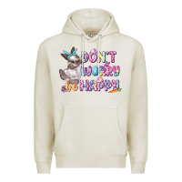 Oatmeal Heather Don't worry be happy Easter Premium Hoodie - CowGirlArtShop