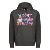 Smoke Don't worry be happy Easter Premium Hoodie - CowGirlArtShop