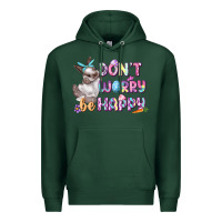 Sports Green Don't worry be happy Easter Premium Hoodie - CowGirlArtShop