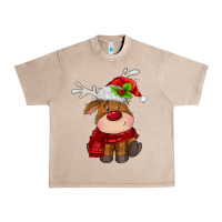 French Oak christmas baby deer Urban Heavy Tee - MaliasSmallBusiness