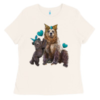 Bone mama bear and baby bear Ladies Tee - Artiststas
