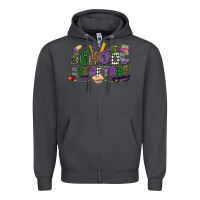 Smoke school secretary mardi gras Zipper Hoodie - CowGirlArtShop