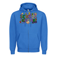 True Royal school secretary mardi gras Zipper Hoodie - CowGirlArtShop