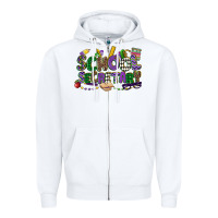 White school secretary mardi gras Zipper Hoodie - CowGirlArtShop