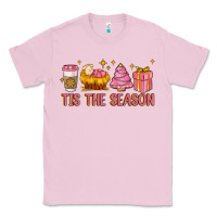 Bubblegum Pink tis the season Classic Tee - MaliasSmallBusiness