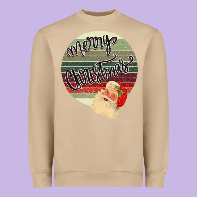 Merry Christmas Vintage Retro Heavyweight Sweatshirt Designed By Bettercallsaul