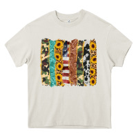 Cream western brushstroke Heavy Core Tee - AdoDesignShop