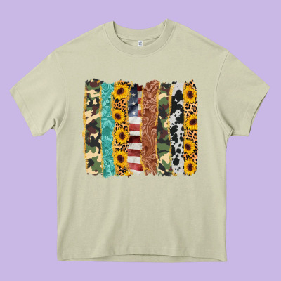 Western Brushstroke Heavy Core Tee Designed By Adodesignshop