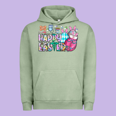 Happy Easter Nurse Urban Hoodie Designed By Cowhidedigitalart