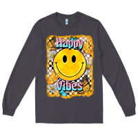 Smoke happy vibes smiley face Long Sleeve Tee - BarkalooDesign