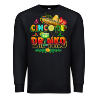 Black Cinco de drinko Premium Sweatshirt - FaDigitalArtStudio