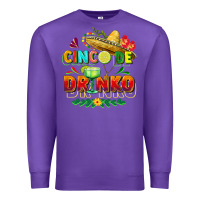 Purple Cinco de drinko Premium Sweatshirt - FaDigitalArtStudio