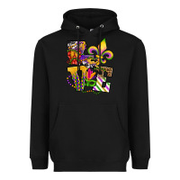 Black louisiana map love Heavyweight Hoodie - OliviaCreatesArt