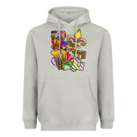 Moon Dust louisiana map love Heavyweight Hoodie - OliviaCreatesArt