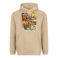 Mushroom louisiana map love Heavyweight Hoodie - OliviaCreatesArt