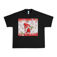 Black candy cane gnome Urban Heavy Tee - MaliasSmallBusiness