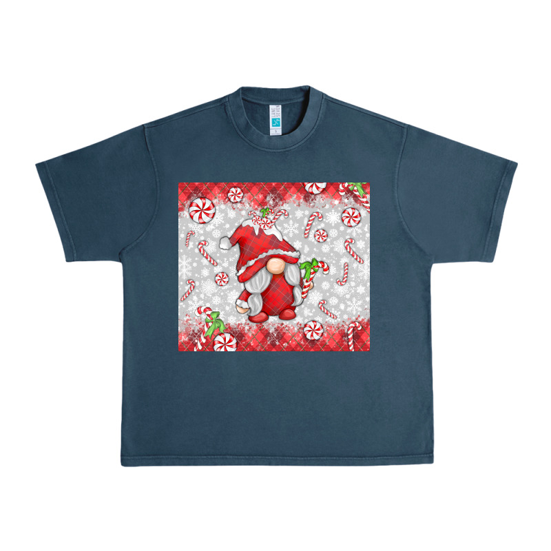 Candy Cane Gnome Urban Heavy Tee by MaliasSmallBusiness | Teevron