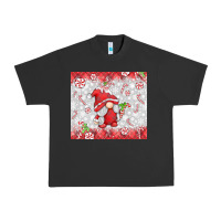 Pigment Black candy cane gnome Urban Heavy Tee - MaliasSmallBusiness
