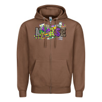 Chestnut nurse mardi gras Zipper Hoodie - CowGirlArtShop