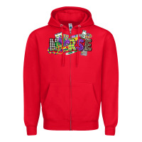 Red nurse mardi gras Zipper Hoodie - CowGirlArtShop