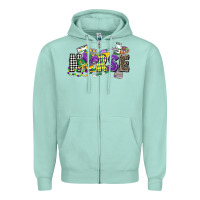 Seafoam nurse mardi gras Zipper Hoodie - CowGirlArtShop