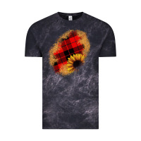 Cloud Black sunflower Christmas patch Vintage Tee - JahusDesignShop