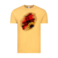 Vintage Mustard sunflower Christmas patch Vintage Tee - JahusDesignShop