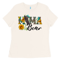 Bone blue mama bear with cute bear Ladies Tee - Artiststas