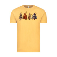 Vintage Mustard howdy christmas trees Vintage Tee - MaliasSmallBusiness