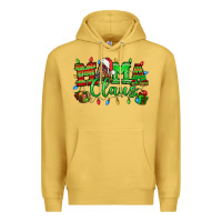 Antique Gold Mama claus christmas lights and gifts mother's day Premium Hoodie - HowdyJamesFarm