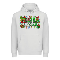 Dove Grey Mama claus christmas lights and gifts mother's day Premium Hoodie - HowdyJamesFarm