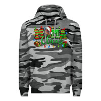 Slate Camo Mama claus christmas lights and gifts mother's day Premium Hoodie - HowdyJamesFarm