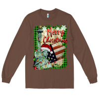 Chestnut merry christmas  statue of liberty Long Sleeve Tee - BarkalooDesign