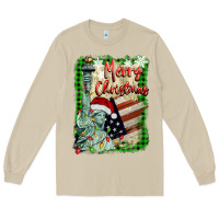 Mushroom merry christmas  statue of liberty Long Sleeve Tee - BarkalooDesign