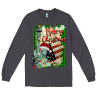 Smoke merry christmas  statue of liberty Long Sleeve Tee - BarkalooDesign
