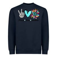 Navy Peace Love Sunshine Heavyweight Sweatshirt - Bettercallsaul
