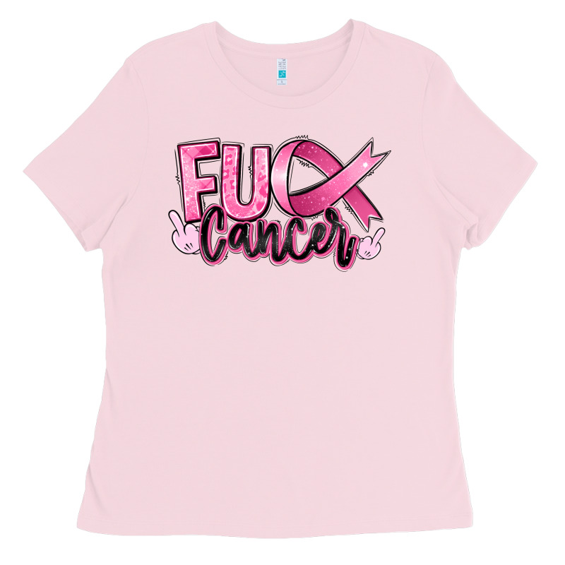 Fuck Breast Cancer Ladies Tee by RanaPortraitStore | Teevron