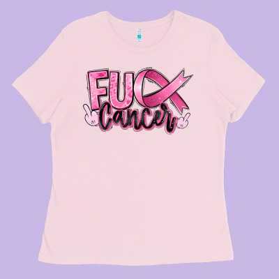 Fuck Breast Cancer Ladies Tee Designed By Ranaportraitstore