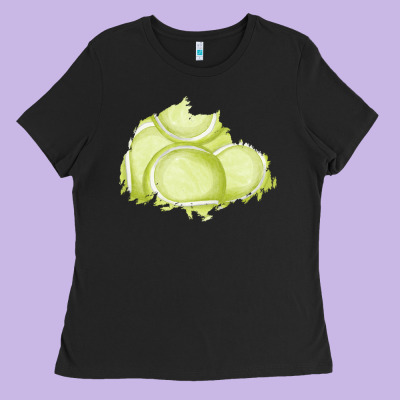 Tennis Patch Ladies Tee Designed By Adodesignshop