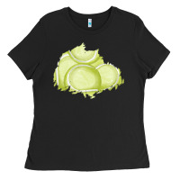 Black tennis patch Ladies Tee - AdoDesignShop