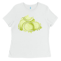 White tennis patch Ladies Tee - AdoDesignShop
