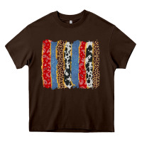 Chocolate Brown western brushstroke Heavy Core Tee - AdoDesignShop