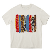 Cream western brushstroke Heavy Core Tee - AdoDesignShop