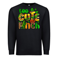 Black St. Patrick's too cute to pinch Premium Sweatshirt - OliviaCreatesArt