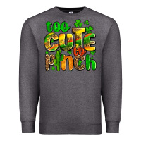 Charcoal Heather St. Patrick's too cute to pinch Premium Sweatshirt - OliviaCreatesArt